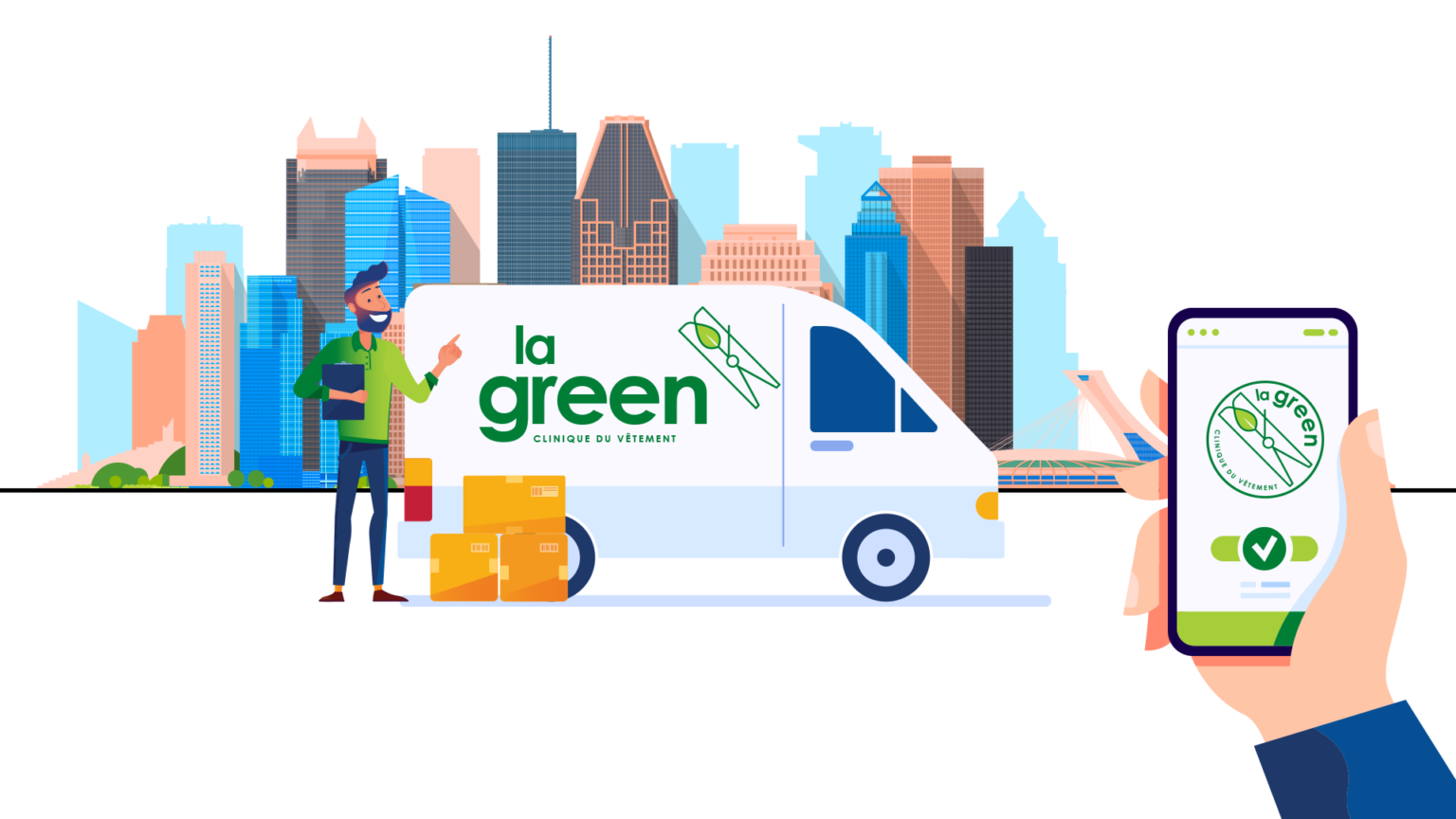 Pickup and Delivery Service LaGreen Nettoyeur Montreal